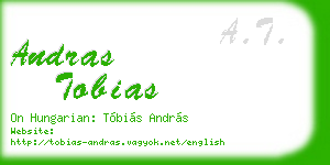 andras tobias business card
